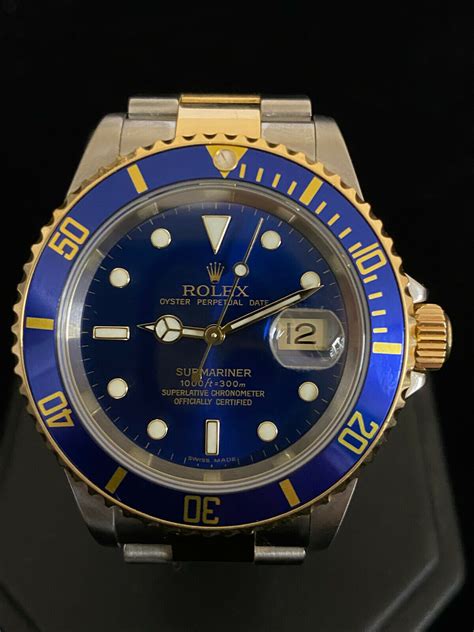 rolex 2017 gold and blue|Rolex blue and gold submariner.